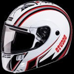 Buy FLIP UP FULL FACE HELMET NINJA 3G D4 DECOR WHITE N2 (580MM) STUDDS on 0 % discount