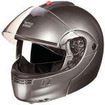 Buy FLIP UP FULL FACE HELMET NINJA 3G DOUBLE VISOR GUN GREY STUDDS on 25.00 % discount