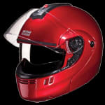 Buy FLIP UP FULL FACE HELMET NINJA 3G DOUBLE VISOR CHERRY RED (580MM) STUDDS on 0 % discount