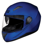 Buy FLIP UP FULL FACE HELMET NINJA 3G DOUBLE VISOR FLAME BLUE STUDDS on 0 % discount