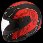 Buy FLIP UP FULL FACE HELMET NINJA D3 DECOR MATT BLACK N2 (570MM) STUDDS on 0 % discount