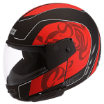 Buy FLIP UP FULL FACE HELMET NINJA D3 DECOR MATT BLACK N2 STUDDS on 0 % discount