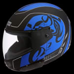 Buy FLIP UP FULL FACE HELMET NINJA D3 DECOR MATT BLACK N1 (600MM) STUDDS on 0 % discount