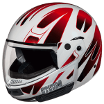 Buy FLIP UP FULL FACE HELMET NINJA D4 DECOR WHITE N2 STUDDS on 0 % discount