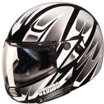 Buy FLIP UP FULL FACE HELMET NINJA D4 DECOR BLACK N4 STUDDS on 0 % discount