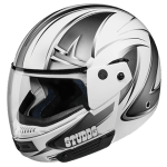 Buy FLIP UP FULL FACE HELMET NINJA D5 DECOR WHITE N4  STUDDS on 0 % discount