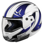 Buy FLIP UP FULL FACE HELMET NINJA D5 DECOR WHITE N1 STUDDS on 0 % discount