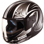 Buy FLIP UP FULL FACE HELMET NINJA D5 DECOR BLACK N4 STUDDS on 0 % discount