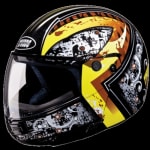 Buy FLIP UP FULL FACE HELMET NINJA D7 DECOR BLACK N5 (570MM) STUDDS on 0 % discount