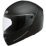 Buy FLIP UP FULL FACE HELMET NINJA ELITE MATT BLACK WITH PLAIN CENTER STRIP STUDDS on 0 % discount