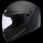 Buy FLIP UP FULL FACE HELMET NINJA ELITE MATT BLACK WITH CARBON CENTER STRIP (560MM) STUDDS on 0 % discount