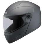 Buy FLIP UP FULL FACE HELMET NINJA ELITE SUPER MATT GUN GREY STUDDS on 0 % discount