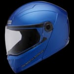 Buy FLIP UP FULL FACE HELMET NINJA ELITE SUPER FLAME BLUE (540MM) STUDDS on 0 % discount