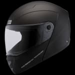 Buy FLIP UP FULL FACE HELMET NINJA ELITE SUPER MATT BLACK (540MM) STUDDS on 0 % discount
