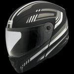 Buy FLIP UP FULL FACE HELMET NINJA ELITE SUPER D1 DECOR MATT BLACK N4 (540MM) STUDDS on 0 % discount