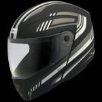 Buy FLIP UP FULL FACE HELMET NINJA ELITE SUPER D1 DECOR MATT BLACK N4 (580MM) STUDDS on 0 % discount