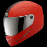 Buy FLIP UP FULL FACE HELMET NINJA ELITE WITH MIRROR VISOR RED (560MM) STUDDS on 0 % discount