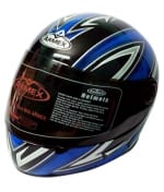 Buy Armex Fizen Star Blue And Black Full Face Helmet on 0 % discount