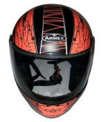 Buy Armex Orange Fizen Star full face Helmet on 0 % discount