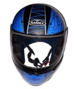 Buy Armex Blue ISI Certified Full Face Helmet on 0 % discount