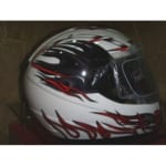 Buy Cross full face Helmet-Cruze White/Red on 0 % discount