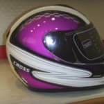 Buy Cross full face Helmet-Cruze - White/Purple on 0 % discount