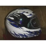 Buy Cross full face Helmet-Cruze White/Blue on 0 % discount