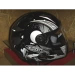 Buy Cross full face Helmet-FF377 Black/Silver on 0 % discount