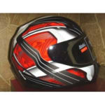Buy Cross full face Helmet-FF391 With Pump Black/Red on 0 % discount