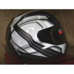 Buy Cross full face Helmet-FF391 With Pump-white/white on 0 % discount