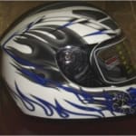 Buy Cross full face Helmet-Zebra White on 0 % discount