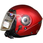 Buy T- 314 GARNET RED PLAIN FULL FACE HELMET on 25.00 % discount