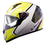 Buy FULL FACE HELMET - FF351 CORSA (WHITE-YELLOW) LS2 on 0 % discount