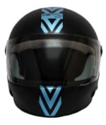 Buy Saviour Black And Blue Full Face Helmet on 0 % discount