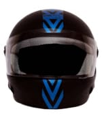 Buy Saviour Black And Blue Full Face Helmet on 0 % discount