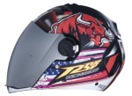 Buy FULL FACE HELMET SBA-2 HORN MATT BLACK WITH RED (580MM) STEELBIRD AIR on 0 % discount