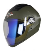 Buy FULL FACE HELMET SBA-2 7 WINGS MAT BATTLE GREEN WITH NIGHT VISION VISOR (580MM) STEELBIRD AIR on 0 % discount