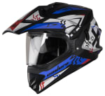 Buy FULL FACE HELMET SB-42 BANG ENDURO MAT BLACK WITH BLUE (600MM) STEELBIRD on 32.00 % discount