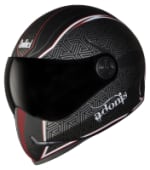 Buy FULL FACE HELMET SBH-1 ADONIS RUSTIC MAT BLACK WITH RED STEELBIRD on 32.00 % discount