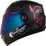 Buy FULL FACE HELMET SBA-1 MAHAVIR WITH CROME RAINBOW VISOR MOTORBIKE HELMET (MATT BLACK RED WITH CROME RAINBOW VISOR) STEELBIRD on 0 % discount