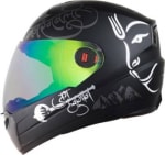Buy FULL FACE HELMET SBA-1 WITH NIGHT VISION RAINBOW VISOR MOTORBIKE HELMET  (BLACK) STEELBIRD on 0 % discount
