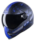 Buy FULL FACE HELMET SBH-1 ADONIS R2K GLOSSY BLACK WITH BLUE   HIGN on 32.00 % discount