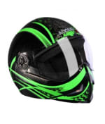 Buy STEELBIRD F.F.H-ADONIS FULL FACE (DOT BLACK WITH GREEN) (60 CM) on 0 % discount