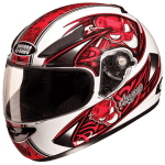 Buy FULL FACE HELMET RHYNO D2 DECOR D2 WHITE N2 STUDDS on 0 % discount