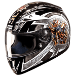 Buy FULL FACE HELMET SCORPION D1 DECOR D1 BLACK N4 STUDDS on 0 % discount