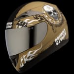 Buy FULL FACE HELMET SCORPION D3 DECOR WITH MIRROR VISOR  D3 DESERT STROM (570MM) STUDDS on 0 % discount