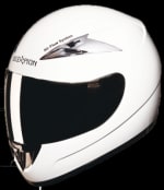 Buy FULL FACE HELMET SCORPION WITH MIRROR VISOR WHITE (570MM) STUDDS on 0 % discount