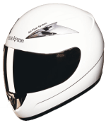 Buy FULL FACE HELMET SCORPION WITH MIRROR VISOR WHITE STUDDS on 0 % discount