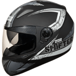 Buy FULL FACE HELMET SHIFTER D1 DECOR D1 MATT BLACK N4 STUDDS on 0 % discount
