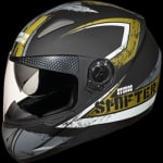 Buy FULL FACE HELMET SHIFTER D1 DECOR D1 MATT BLACK N3 (580MM) STUDDS on 0 % discount